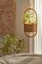 Eco Friendly Hand Woven Natural Hanging Planter Rattan Planter Hanging For Balcony Living Room