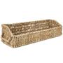 Eco Friendly Set Of 3 Wicker Round Storage Baskets For Shelves With Rectangular Seagrass Tray