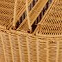 Hamper Picnic Basket Durable Wicker Picnic Storage Basket Willow With Removable Country Vintage Wicker Picnic Basket