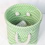 Handmade PP Plastic Bread Baskets Rattan-Like Resin Wicker Storage For Sundries