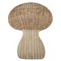 Handmade Rattan Mushroom Wall Hanging Basket Wicker Boho Wall Mounted Storage Basket For Kids Room Decor