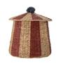 Natural Water Hyacinth Storage Basket With Lid Suitable For Babies And Kids Room Decor