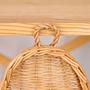 Natural Wicker Handmade Woven Storage Basket Oval Shape Kitchen Cabinet Under Shelf Storage Basket Food Grade