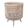 Set of 2 Handcrafted Natural Rattan Plant Pot Wicker Rattan Plant Stand Boho Rattan Cane Planter For Home Decor