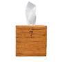 Square Rattan Tissue Boxes Cover Natural Rattan Paper Holder Box With Lid Hand-Woven For Home Kitchen