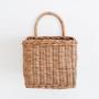 Square Wall Hanging Storage Basket Wicker Boho Mounted Decorative Basket For Kids Room And Nursery Decor