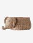 Stylish And Unique Natural Handwoven Elephant Inspired Storage Basket For Home Decor