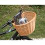 Vintage Wicker Small Bike Basket Rattan Bicycle Rattan Basket With Leather Straps Front Handlebar