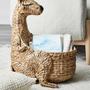 Water Hyacinth Basket Animal Laundry Storage Basket With Handle Hamper Basket Water Hyacinth Kangaroo