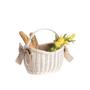 White Rattan Gift Basket Gift Hamper Fruit Basket For Party Picnic Home Decoration