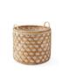 Wicker Rattan Basket With Handles Various Shapes For Clothing Storage Laundry Hamper
