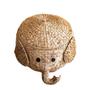 Wicker Water Hyacinth Elephant Basket For Baby Cloth Storage And Nursery Baby Room Decoration