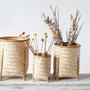 Woven Bamboo Planter Basket Box Home Decor Arts And Crafts Bamboo Rustic Planter Decor Home