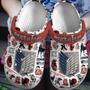 Attack On Titan Anime Crocs Crocband Clogs Shoes