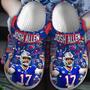 Buffalo Bills Josh Allen Nfl Sport Crocs Crocband Clogs Shoes