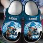 Detroit Lions Nfl Sport Crocs Crocband Clogs Shoes