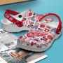 Detroit Red Wings Nhl Sport Crocs Crocband Clogs Shoes