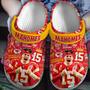 Kansas City Chiefs Mahomes Nfl Sport Crocs Crocband Clogs Shoes