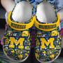 Michigan Wolverines Ncaa Sport Crocs Crocband Clogs Shoes