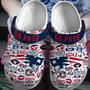 New England Patriots Nfl Sport Crocs Crocband Clogs Shoes