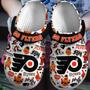 Philadelphia Flyers Nhl Sport Crocs Crocband Clogs Shoes