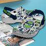 Seattle Seahawks Nfl Sport Crocs Crocband Clogs Shoes