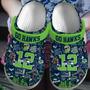 Seattle Seahawks Nfl Sport Crocs Crocband Clogs Shoes