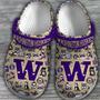 Washington Huskies Ncaa Sport Crocs Crocband Clogs Shoes