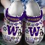 Washington Huskies Ncaa Sport Crocs Crocband Clogs Shoes