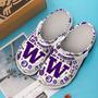 Washington Huskies Ncaa Sport Crocs Crocband Clogs Shoes