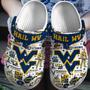 West Virginia Mountaineers Ncaa Sport Crocs Crocband Clogs Shoes