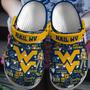 West Virginia Mountaineers Ncaa Sport Crocs Crocband Clogs Shoes