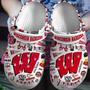 Wisconsin Badgers Ncaa Sport Crocs Crocband Clogs Shoes