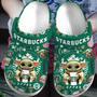 Baby Yoda And Starbucks Movie Drink Crocs Crocband Clogs Shoes