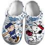 Los Angeles Dodgers And Snoopy Peanuts Mlb Sport Cartoon Crocs Crocband Clogs Shoes