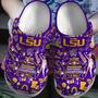 Lsu Tigers Ncaa Sport Crocs Crocband Clogs Shoes