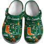 Miami Hurricanes Ncaa Sport Crocs Crocband Clogs Shoes