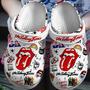 The Rolling Stones Music Crocs Crocband Clogs Shoes