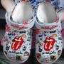 The Rolling Stones Music Crocs Crocband Clogs Shoes