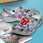 The Rolling Stones Music Crocs Crocband Clogs Shoes