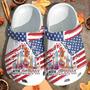4Th July Independence Day Custom Shoes Clogs - Liberty Usa Outdoor Shoes Clogs Birthday Gift