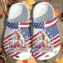 4Th July Independence Day Liberty Usa Crocband Clogs
