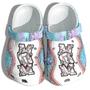 Baseball Mom Hippie Twinkle Croc Shoes Gift Mama- Baseball Line Shoes Gift Mother Day