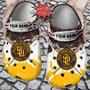 Baseball Sd Padres Personalized Watercolor New Clog Shoes