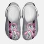 Black Woman Breast Cancer Awareness Classic Clogs Shoes