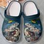 Blue Water Sea Turtle Shoes - Save The Ocean Clog For Women Men