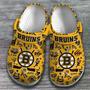 Boston Bruins Nhl Ice Hockey Sport Crocs Crocband Clogs Shoes