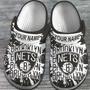 Brooklyn Nets Nba Basketball Sport Crocs Crocband Clogs Shoes