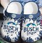 Busch Light Beer Crocband Clog Shoes