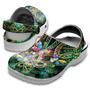 Butterfly Autism Flower Hippie Shoes - Hippie Be Kind Butterfly Shoes Croc Clogs Gifts Women